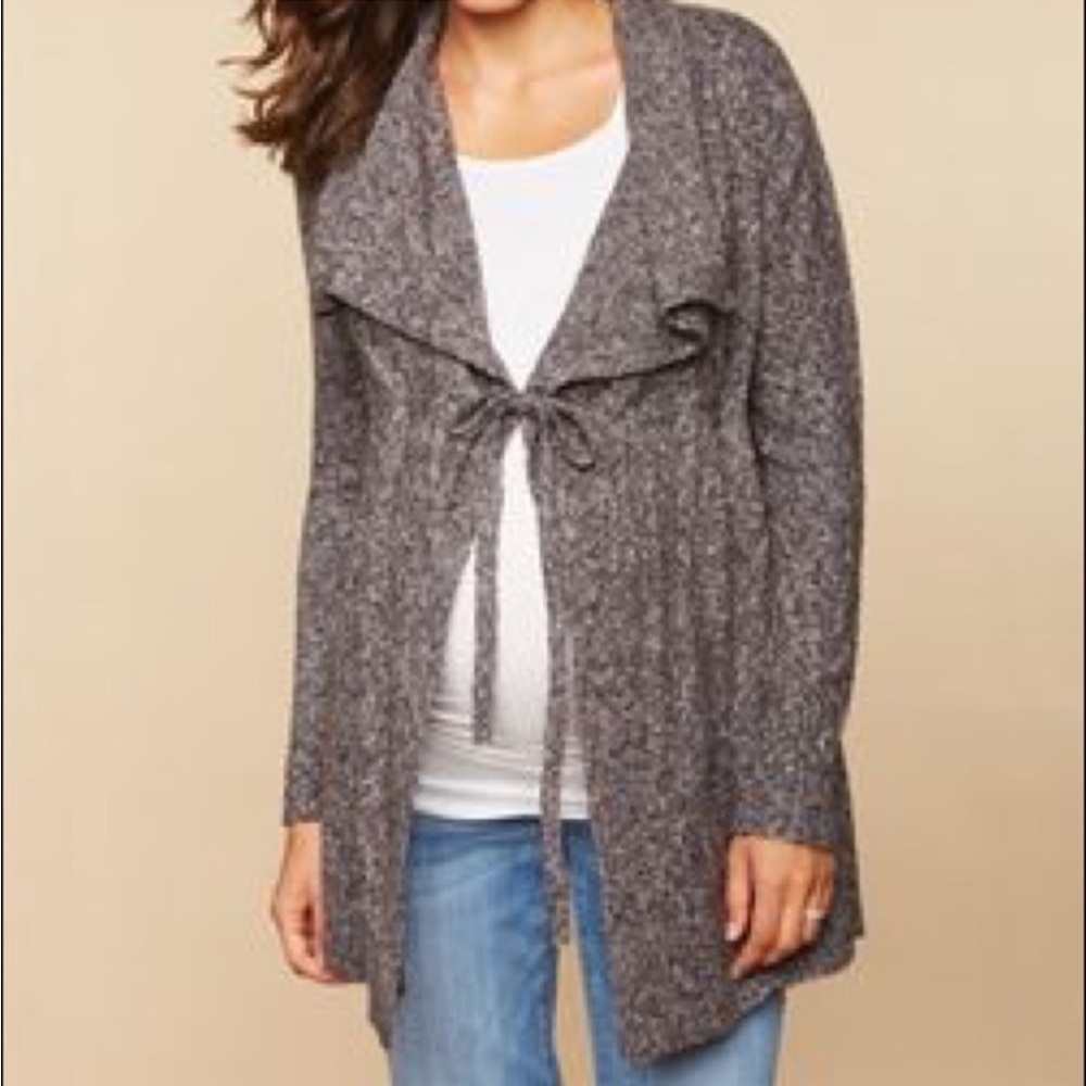 Motherhood Maternity black and grey cardigan sweater size small